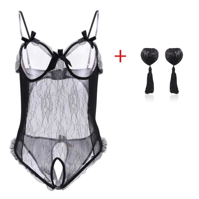 Body femme Lingerie érotique pour femmes soutien gorge ouvert sans