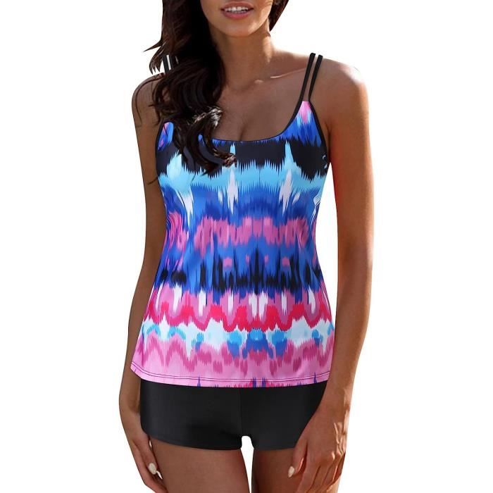 Mode Maillot De Bain Pi Ces Femme Tankini Ensembles Maillots Push Up Bikini Set Imprim