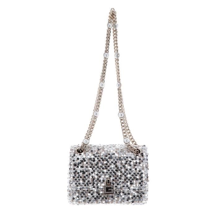 Guess Virtual Mini Convertable Crossbody Flap Nude Sac