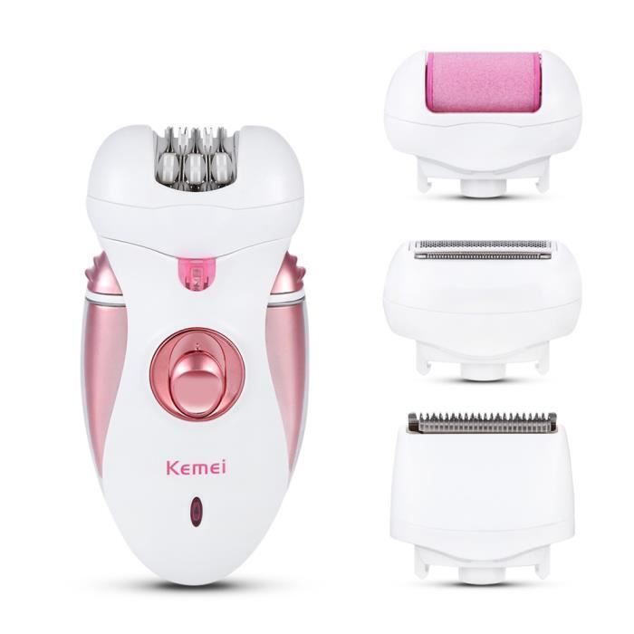 Épilateur électrique rasoir 4 en 1 Bikini Tondeuse Femme Jambe Brosse D