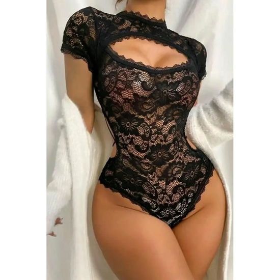 Ensemble Lingerie Femme Ootday Lc Noirdentelle Sexy Noir