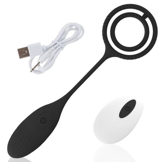 Plug Anal Vibrant Avec Double Anneau P Nien Masseur De Prostate Gode Uf T L Commande