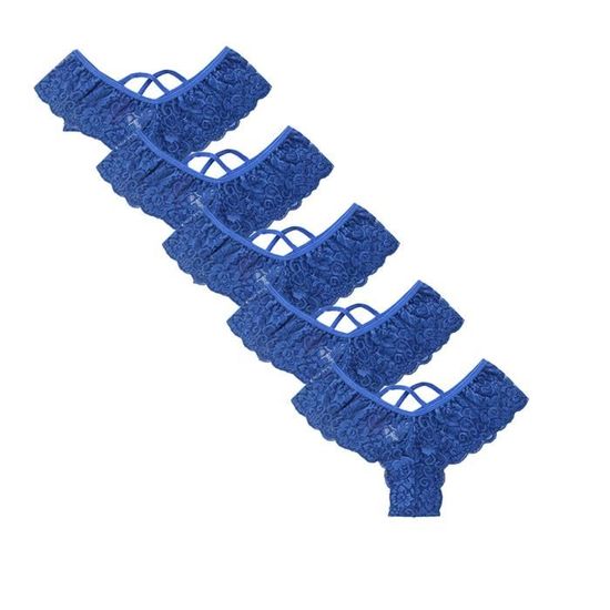 Ensemble De Pantalons String Pour Femmes En Dentelle Sous V Tements En Lingerie Douce Lot De