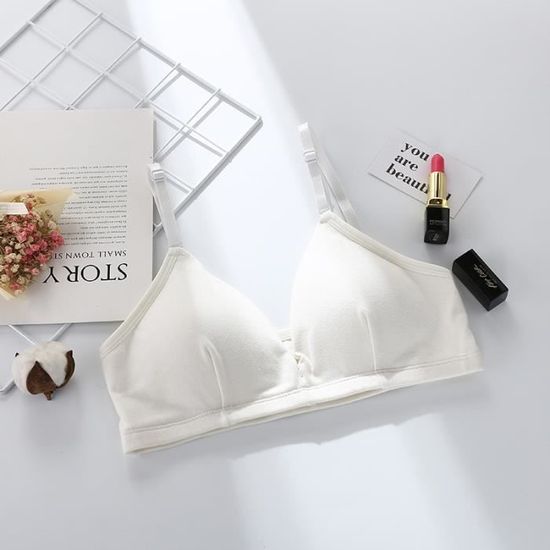 Soutien Gorge Soutien Gorge Push Up En Coton Pour Femmes Haut Sans Fil Lingerie Sexy Confortable