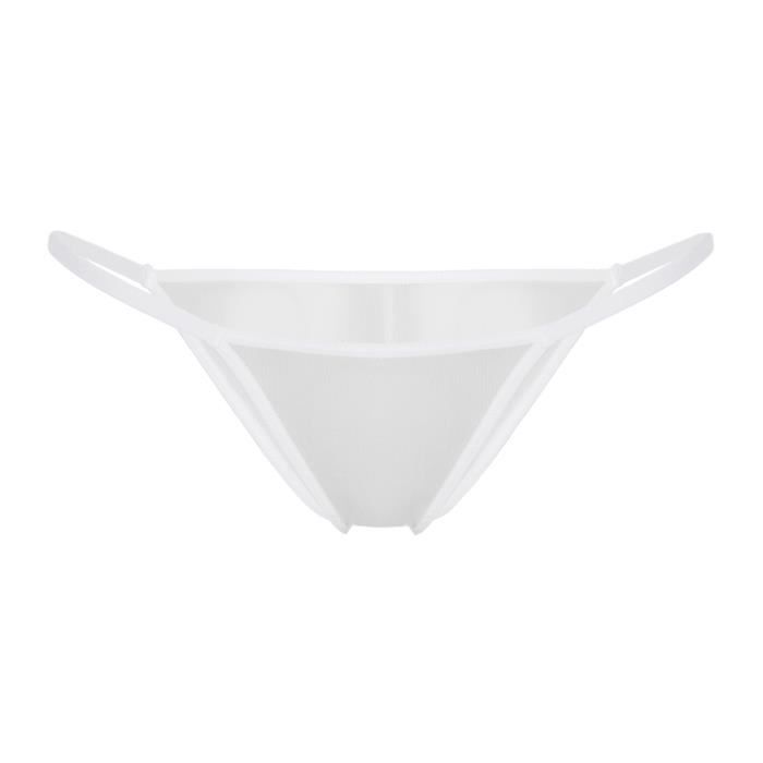 Iixpin Micro String Ficelle Femme Sexy Transparent Tanga G String T Back Bikini Hot Slip S L