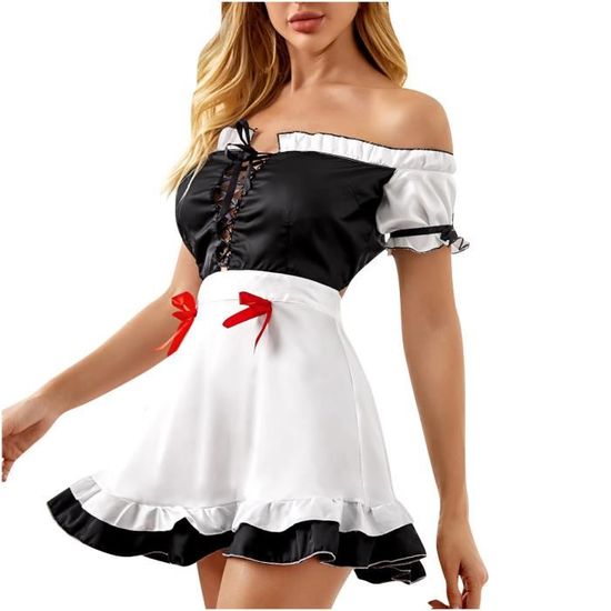 Femmes Sexy Lingerie Dentelle Babydoll G String String Bas Sous