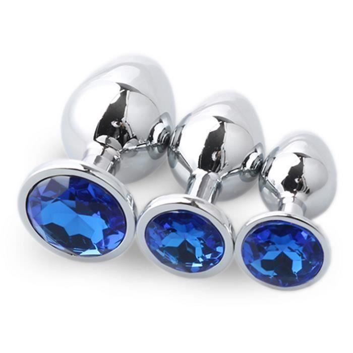 Acier 3PCS Petit Moyen Grandes Tailles en métal inoxydable Anal Plug