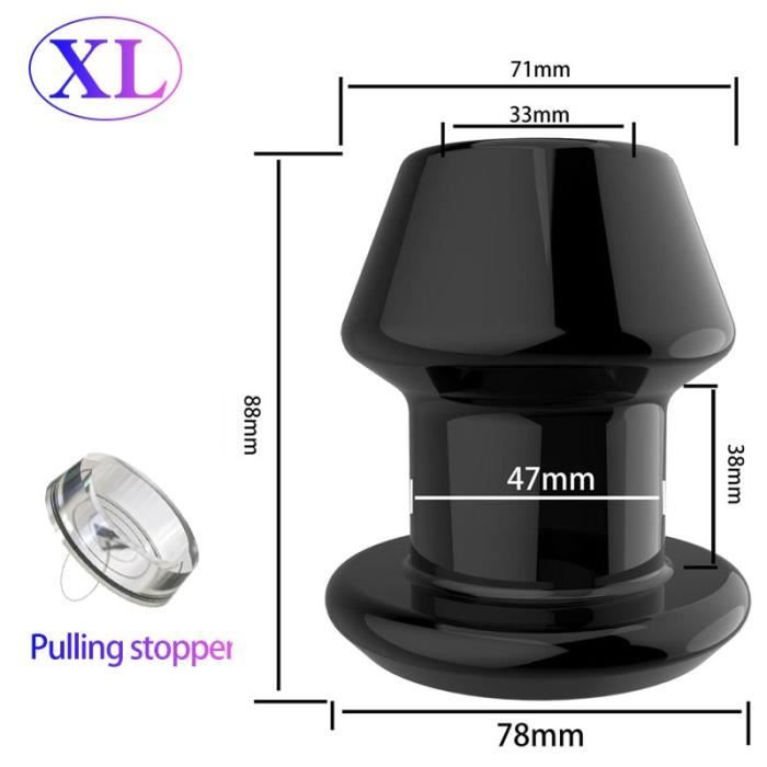 Plug Bouchon Anal Creux Dilatateur Tunnel Nettoyage Extension