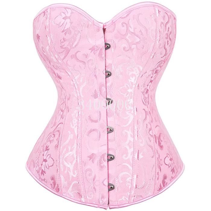 Corset Haut Bustier Surbuste Lingerie Femmes Sexy Lacets Grande