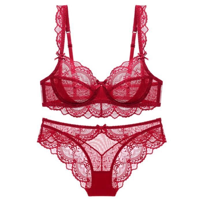 Ensemble De Lingerie Sexy Femmes Dentelle Brassi Re Armatures Brassi Re