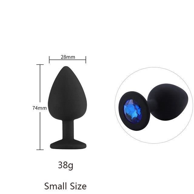 Sextoy Godemichet Anal S R Silicone Godemichet Anal Avec Cristal Bijoux