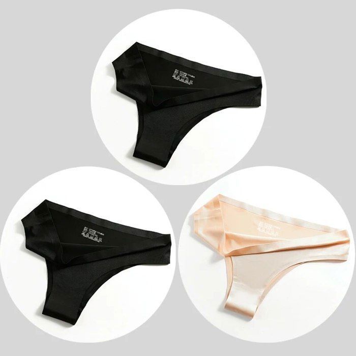 Poblador Culotte En Satin Soyeux Pour Femme Sous V Tement De Fitness Lingerie Sexy G String