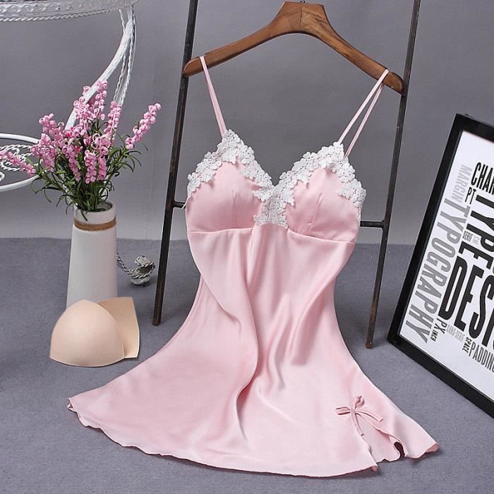 Robe de lingerie sexy pour les femmes rose Rose Cdiscount Prêt à Porter