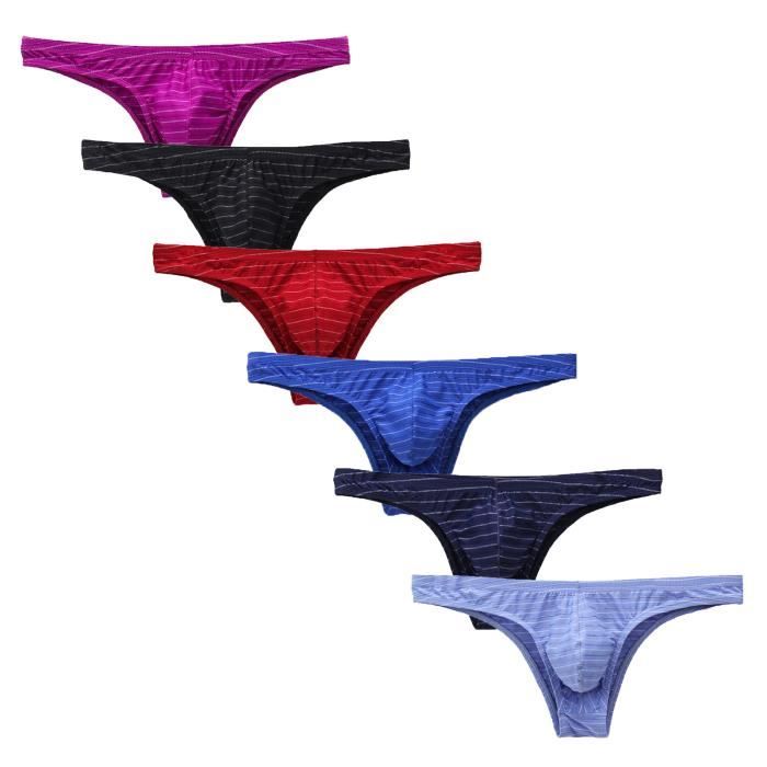 String Tanga Pour Homme De Bikini Demi Hanche Taille Basse Ray E De
