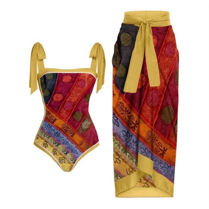Maillot De Bain Une Pi Ce Bikini Maxi Robe Deux Pi Ces En Mousseline
