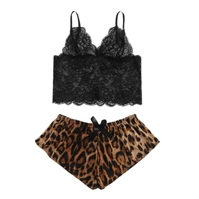Ensemble Brassiere Et Shorty Nouvelle Lingerie Sexy En Dentelle En Soie