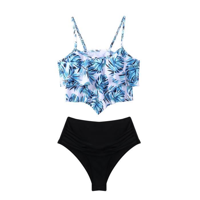 Iiniim Maillot De Bain Pi Ces Femme Sexy Bikini Volants Bain De