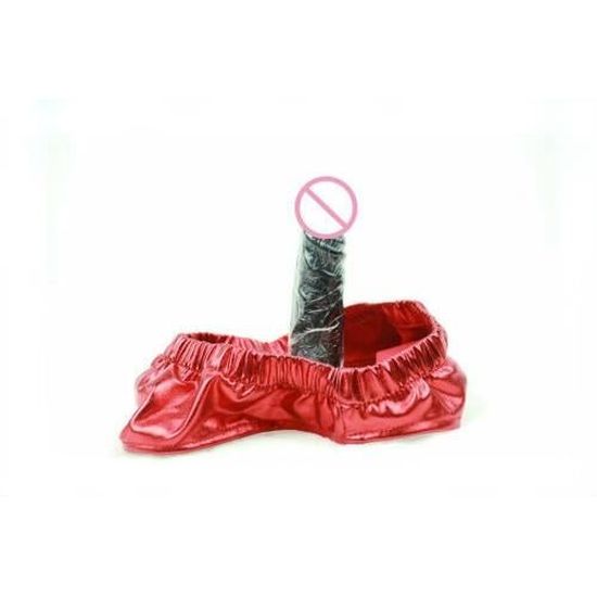 Gode 9 Cm Rouge Slip Avec Fesses Plug Anal Vagin Gode Pantalon Culotte Ceinture De