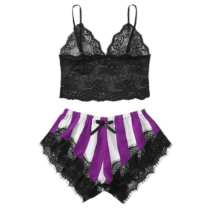 Mode Sexy Dentelle V Tements De Nuit Lingerie Tentation Nuisette Sous