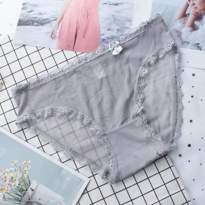 Femmes Sexy Sous V Tements En Dentelle Lingerie Tongs Culottes Dames
