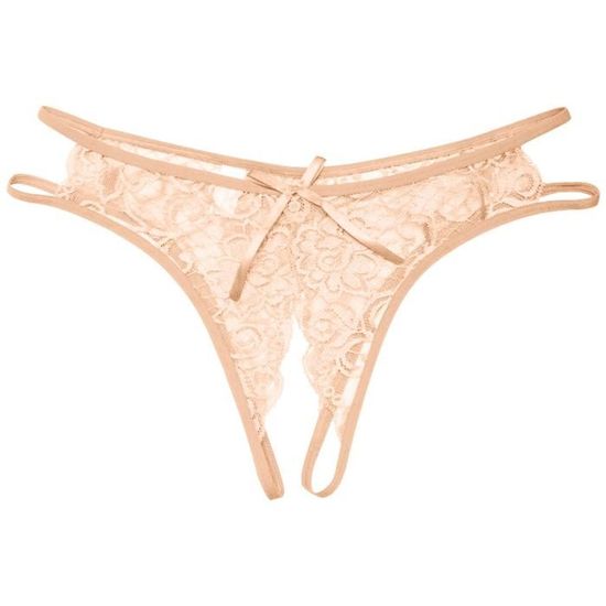 Culotte Slip Sexy Lingerie Women De Panties Crotch Opening Transparent