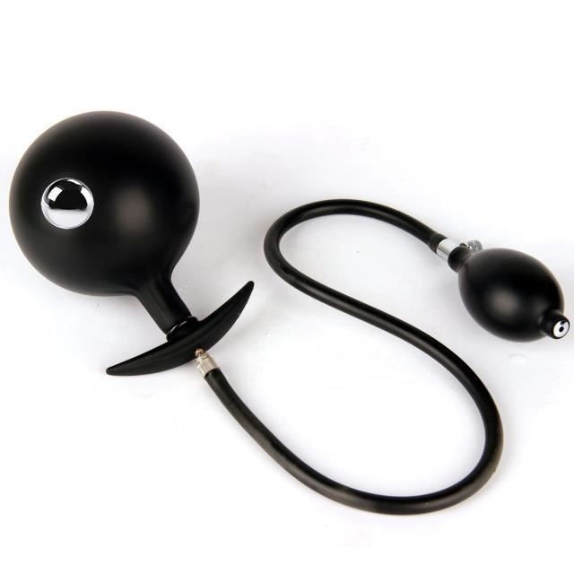 Rumocovo Plug Anal Gonflable Avec Boule En M Tal Gros Dilatateur Anal