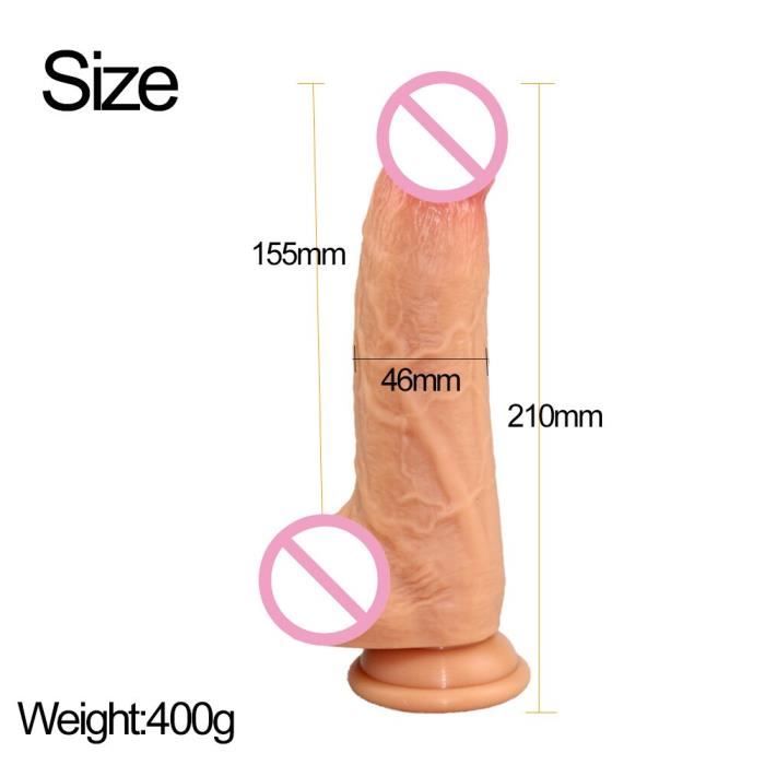 Silicone Pais Ventouse Gode Grand Grand R Aliste Phalos Sex Toy Pour