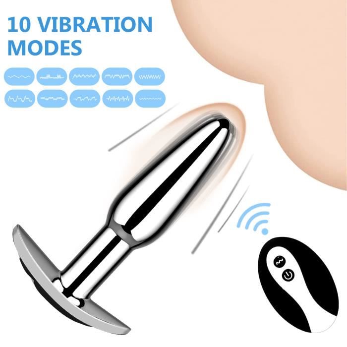 Plug Anal En M Tal Avec T L Commande Sans Fil Massage De La Prostate