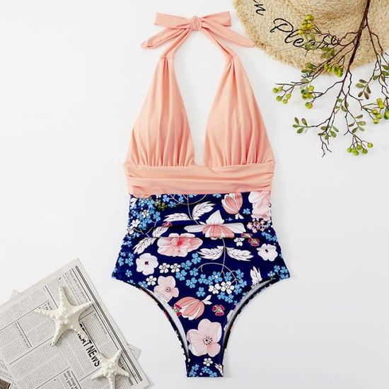 Nouveau Maillot De Bain Femme Sexy Dos Nu Une Pi Ce Bikini Bloc De