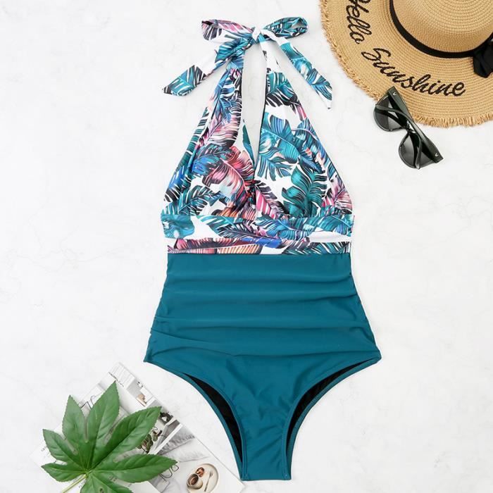 Nouveau maillot de bain femme sexy dos nu une pièce Bikini bloc de