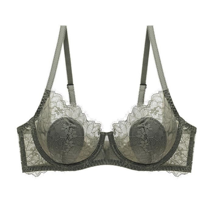 Ensemble Lingerie Femme Dentelle Sexy Ultra Fine Transparente Couleur