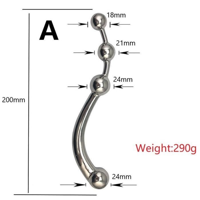 En Acier Inoxydable Godemichet Anal En M Tal Perles Anales G Spot