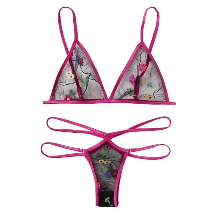 Soutien Gorge Nouvelle Mode Sexy String String V Tements De Nuit Sous V Tements Lingerie Fleur