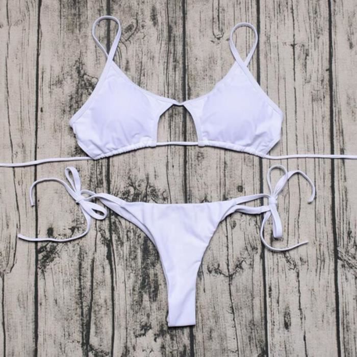 MAILLOT DE BAIN ZTVitality Sexy Blanc Bikinis Push Up Bikini 2021 Chaud