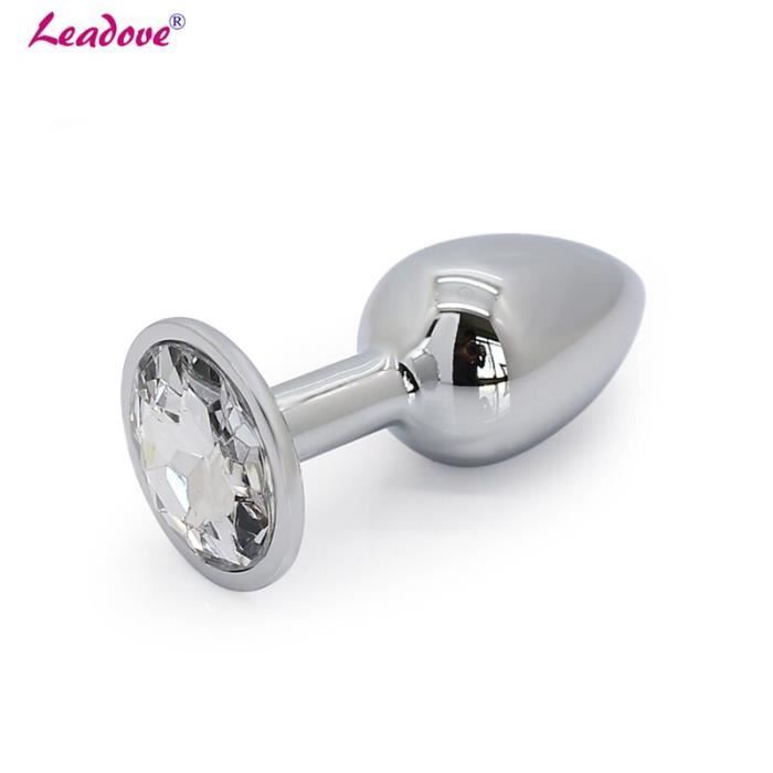 Plug Anal En Silicone En Forme De C Ur Rond En Acier Inoxydable Bijoux