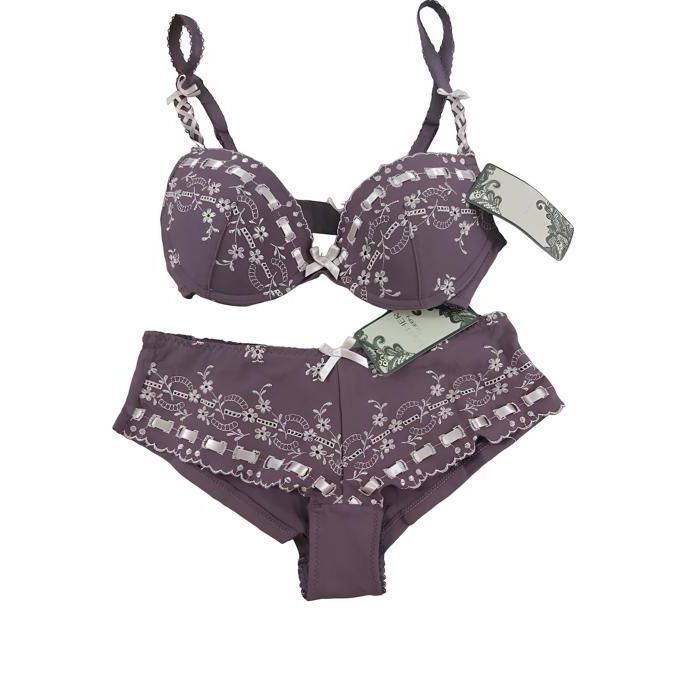 Ensemble Lingerie Femme Soutien Gorge Et Shorty Mod Le Liliana