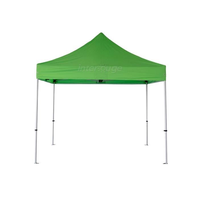 Tente pliante Barnum Tonnelle 3x3m polyester 300g/m² pelliculé PVC tube aluminium 40mm hexagonal Montage minute