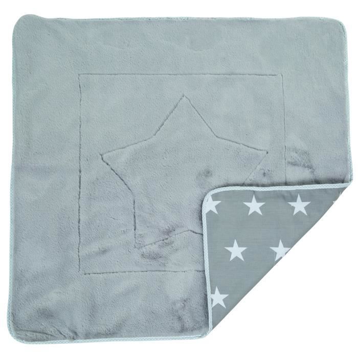 Roba Couverture pour bébé « Little Stars », couverture pour faire des câlins, ramper & jouer, réversible avec 2 fonctions : 1 côt
