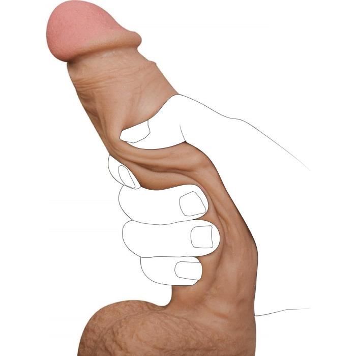 22Cm Gode Xxl Réaliste Large Sex Toys Gode Vibro Masseur Va Et Vient