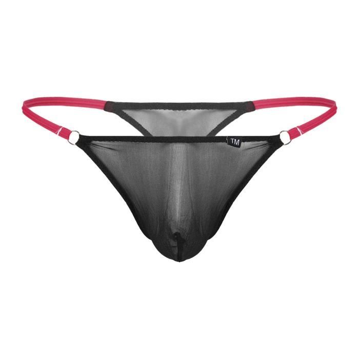 Yonghs Fr Homme String Sexy Transaprent Hot Bikini Thong Slip Mesh