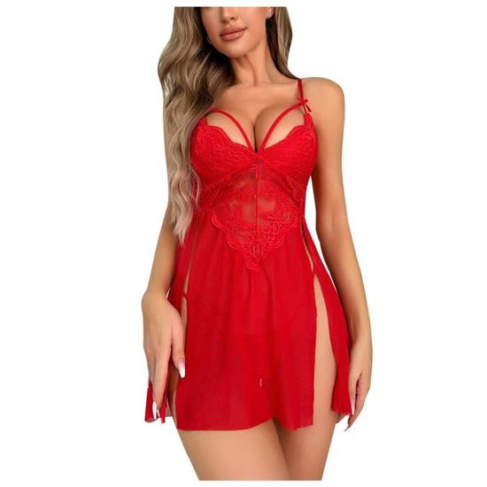 Ensemble De Lingerie Sexy Pour Dames Couleur Unie Joli Ensemble De