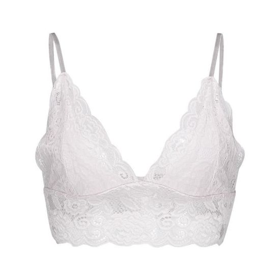 Femmes Grande Taille Gilet Crop Sans Fil Soutien Gorge Lingerie Sexy