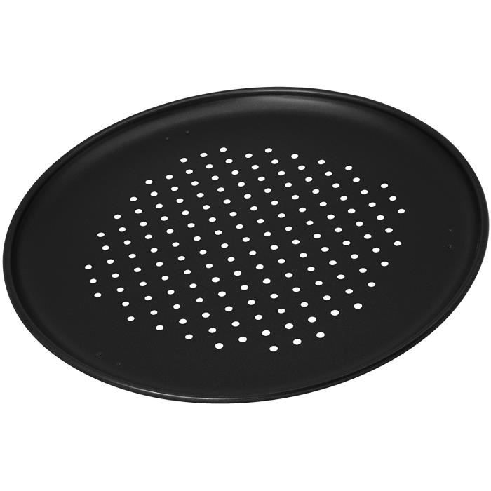Plaque Moule a Pizza 32 cm antiadhesif perfore - Cuisine Four Tarte - 906