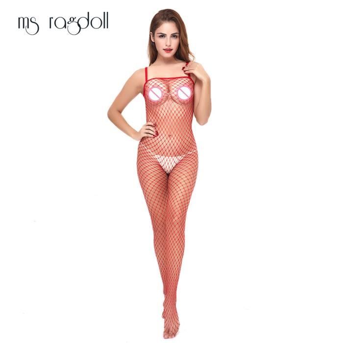 CHEMISE DE NUIT SEXY Body Sexy résille femme érotique Lingerie Body bas