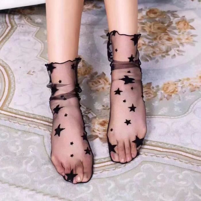 Bas Bas R Sille Taille Haute Pour Femmes Sexy Collant Club Collant En Maille Lingerie Courte