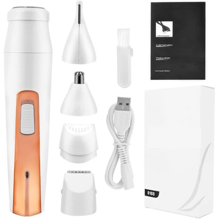 Tondeuse Bikini Femme Tondeuse À Sourcils Électriques Usb Rechargeable