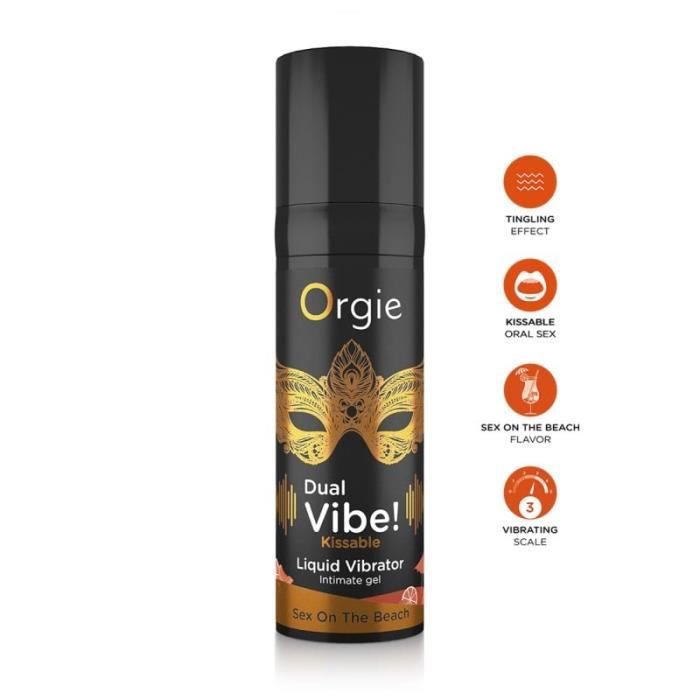 Gel D Excitation Dual Vibe Sex On The Beach Liquid Vibrator Cdiscount