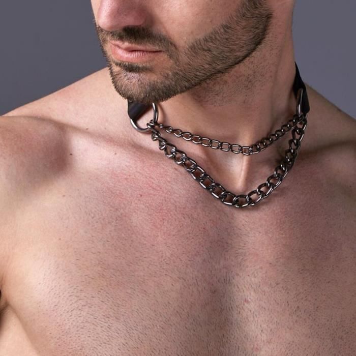 Ensemble Lingerie Nouveau Gay Punk Gothique Harnais Ceinture La