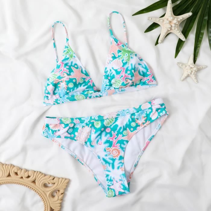 Maillot De Bain Femme Mode Chic Boh Me Bikini Grande Taille Elegant