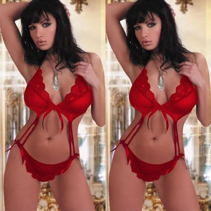 Ensemble Lingerie Sexy Rouge Rouge Cdiscount Pr T Porter
